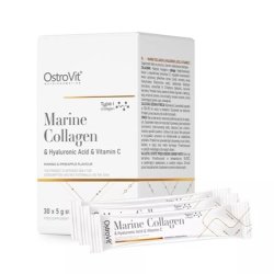 Ostrovit Marine Collagen Hyaluronic Acid Vitamin C Dietary Supplement Mango With Pineapple 30x5g