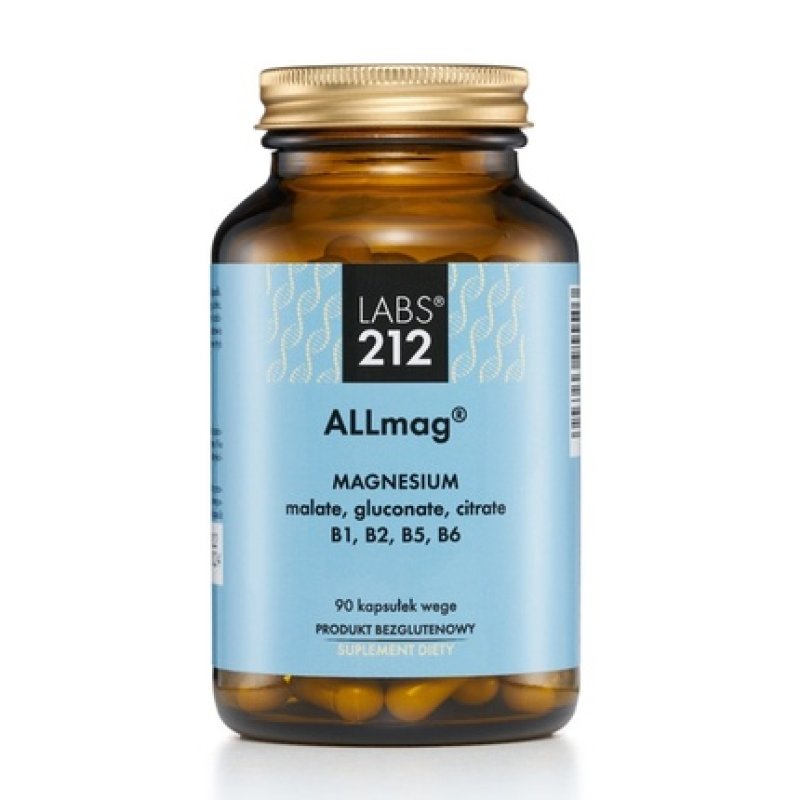 Labs212 Allmag Magnesium Dietary Supplement 90 Capsules