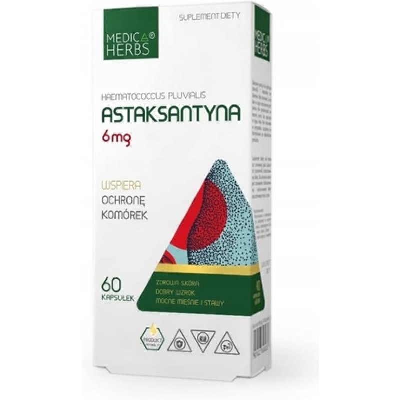 Medica Herbs Astaxanthin 6mg Per Capsule Dietary Supplement