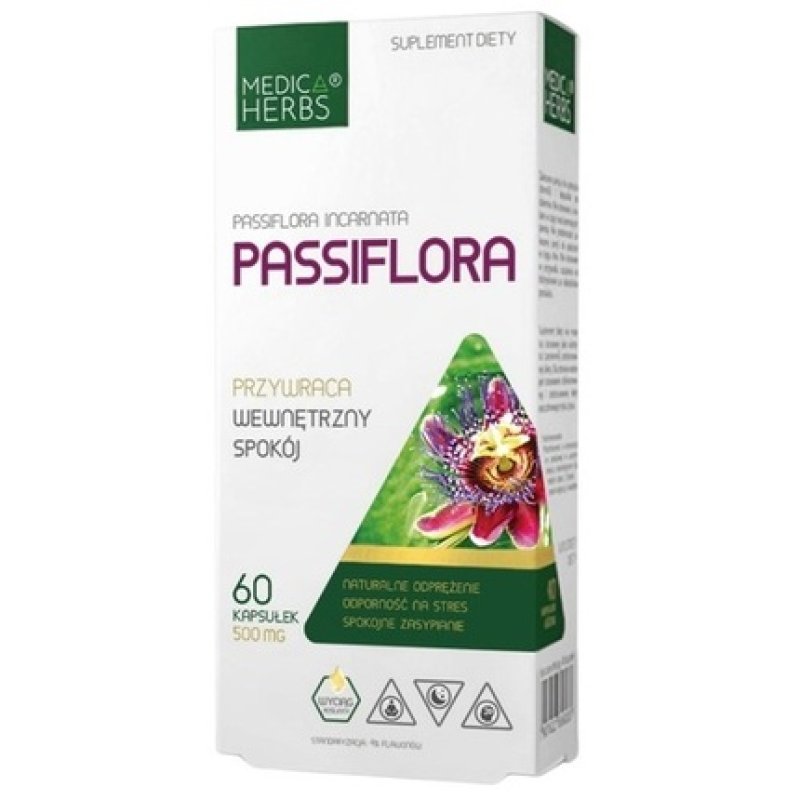 Medica Herbs Passiflora 500mg 60 Capsules