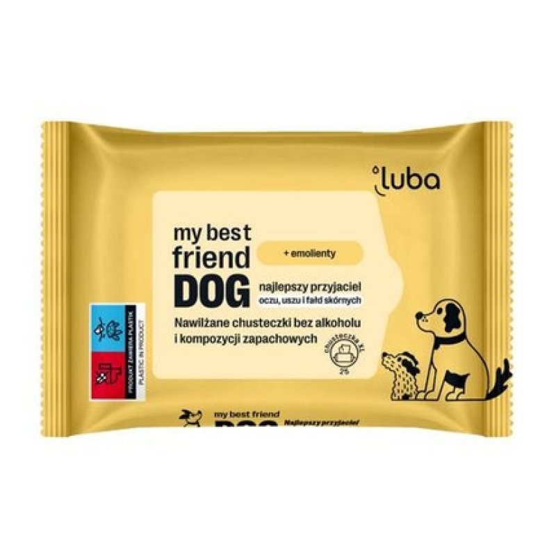 Luba Dog Moisturizing Wipes For Sensitive Areas - 25 Pcs