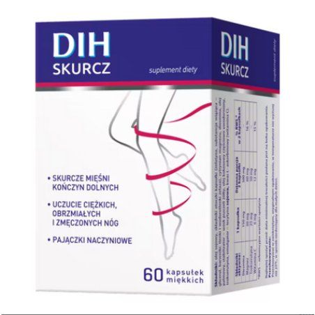 DIH SKURCZ 60 Capsules Diosmin Magnesium Muscles Heart Cramps