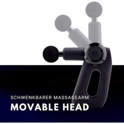 Medivon Gun TYTAN PRO Wireless Hand Massage Gun with Heated and Cooling Massage Head 5 Working Modes 13 Massage Heads