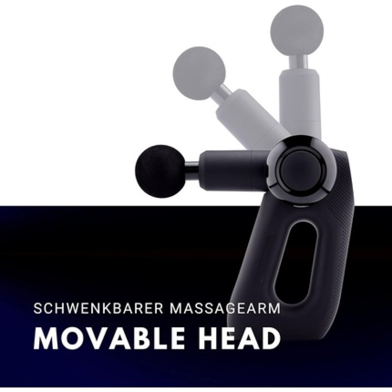 Medivon Gun TYTAN PRO Wireless Hand Massage Gun with Heated and Cooling Massage Head 5 Working Modes 13 Massage Heads