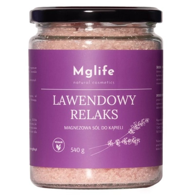 Mglife Magnesium Bath Salt Lavender Relax 540g