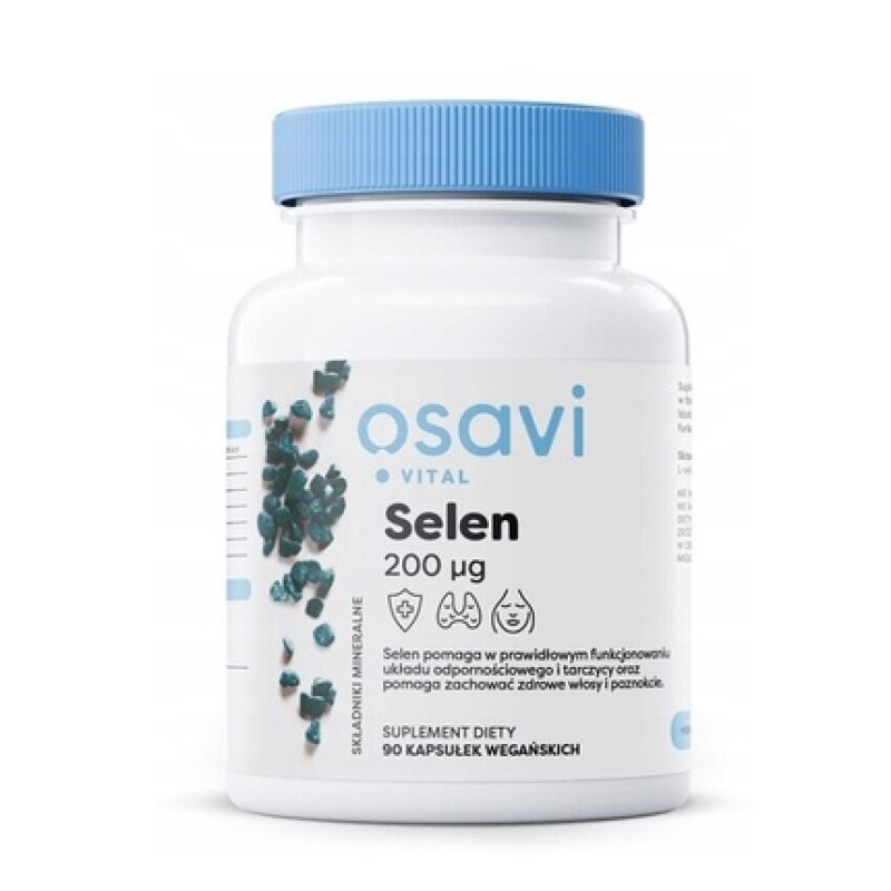 Osavi Vital Selenium 200g Dietary Supplement Supporting Proper Thyroid Function - 90 Capsules