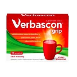 Verbascon Grip Herbal Flu Relief Sachets, 10 Pack