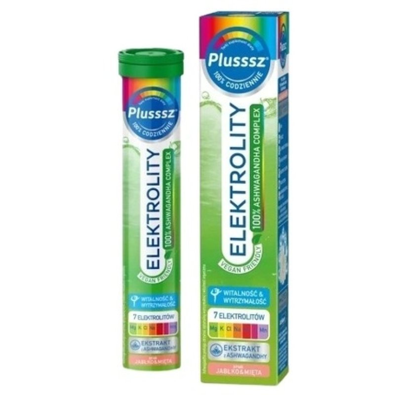 Plusssz Electrolytes 100 Ashwagandha Complex - 24 Effervescent Tablets