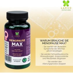Lanco Menopause Max Collagen Capsules with Red Clover, Niacin, Hyaluronic Acid, and Biotin