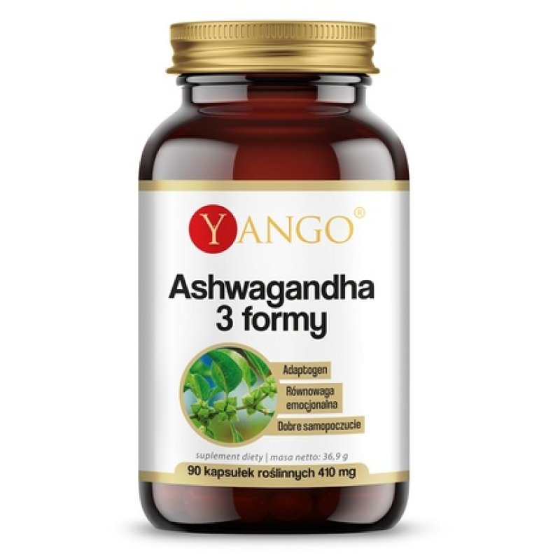 Yango Ashwagandha 3 Forms Dietary Supplement 90 Capsules
