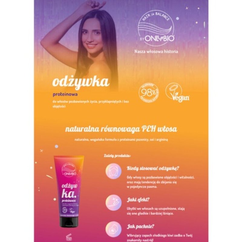 OnlyBio Moisturizing Protein Emollient Cooling Hair Conditioner