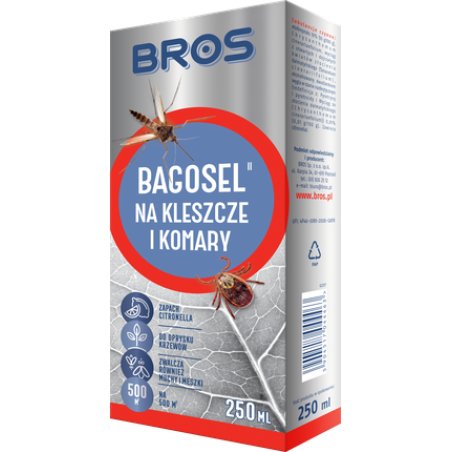 Bros Mosquito And Tick Spray Bagosel 250ml - Effective Insect Repellent