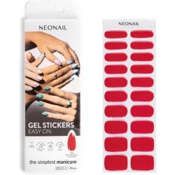NEONAIL UV Gel Stickers Easy On M06 Red 15 Patterns Nail Stickers Nail Polish Strips Gel Nail Stickers Nail Stickers