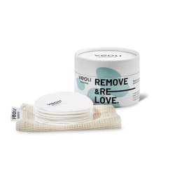 Veoli Botanica Remove & Relove Reusable Bamboo Cosmetic Pads 7 Pieces