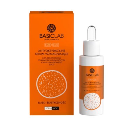Basiclab Antioxidant Strengthening Serum 0.5% Ergothioneine, 5% Diglucoside Complex Of Gallic Acid, 30 Ml