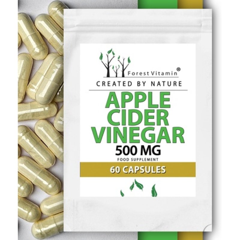 Forest Vitamin Apple Cider Vinegar 500mg 60 Capsules