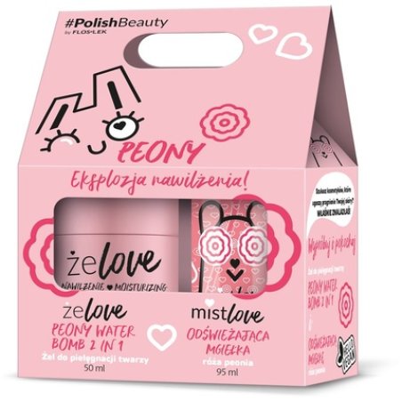 FlosLek Laboratorium ZELOVE Peony gift set with emollient peony extract