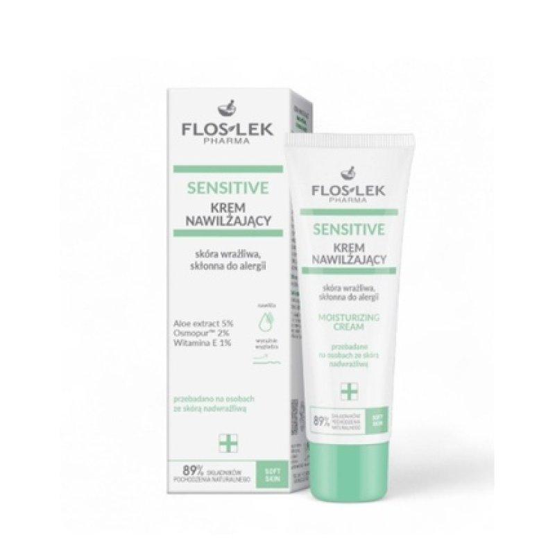 Floslek Pharma Sensitive Regenerating Cream For Sensitive Skin Prone To Allergies, 50 Ml