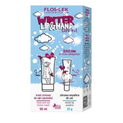 Flos-Lek Winter Care Hydrating Hand Cream And Lip Balm Duo Set - 50ml Cream And 10g Balm