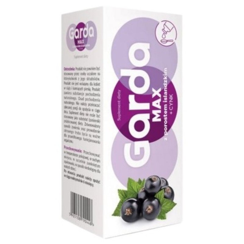 Garda Max with Icelandic Lichen and Zinc Black Currant 120ml