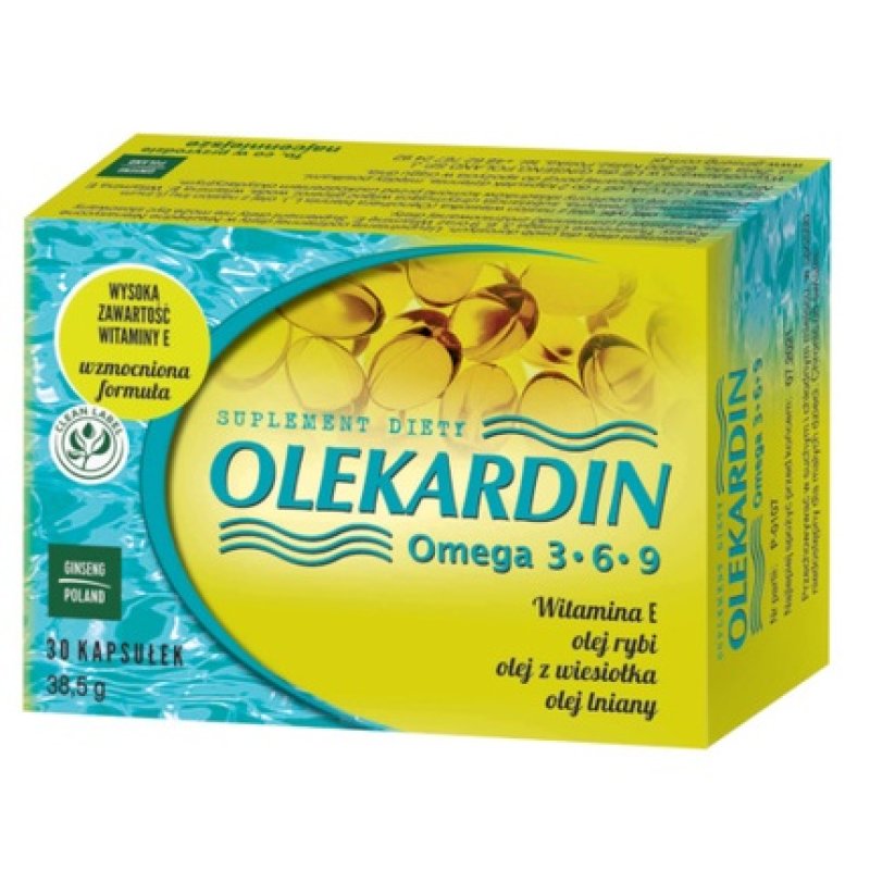 Olekardin Omega 3-6-9 Dietary Supplement 30 Capsules