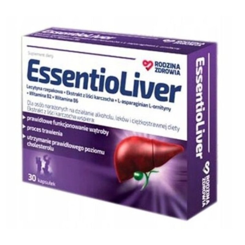Rodzina Zdrowia EssentioLiver Liver Support 30 Capsules