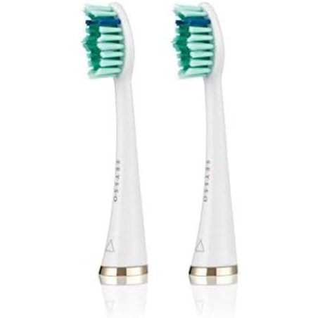 SEYSSO Gold Anti-Plaque Brush Heads White Compatible with SEYSSO Sonic Brushes Recommended for SEYSSO Gold Toothbrush 2