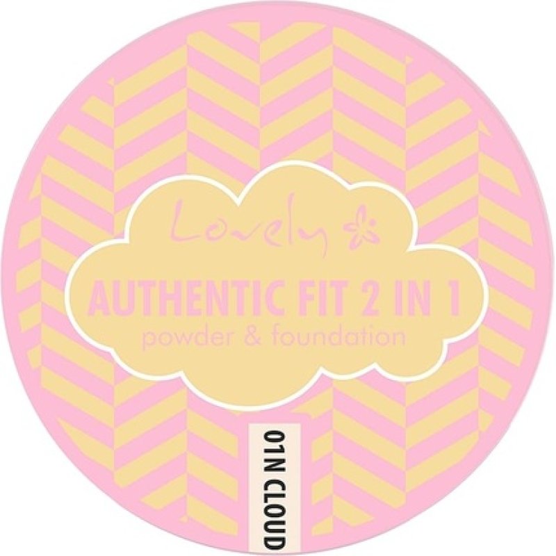 Lovely 2-In-1 Authentic Fit N2 Compact Foundation with Full Coverage