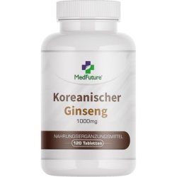 Korean Ginseng Extract 1000mg 120 Tablets for Memory and Concentration