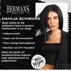 Herman's Amazing Semi-Permanent Hair Color Black Dahlia 115ml Black