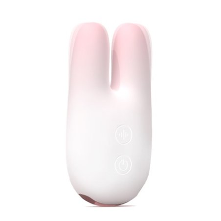 S-Hande Baby Rabbit Stimulating Vibrator - White Pink