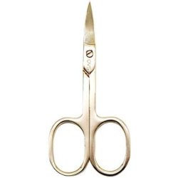 Qvs Gold Edition Nail Scissors with Curved Blades 10-1264-000-17