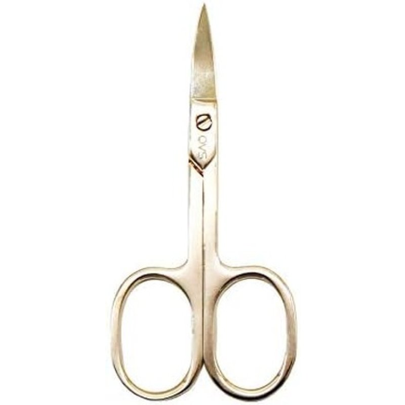 Qvs Gold Edition Nail Scissors with Curved Blades 10-1264-000-17