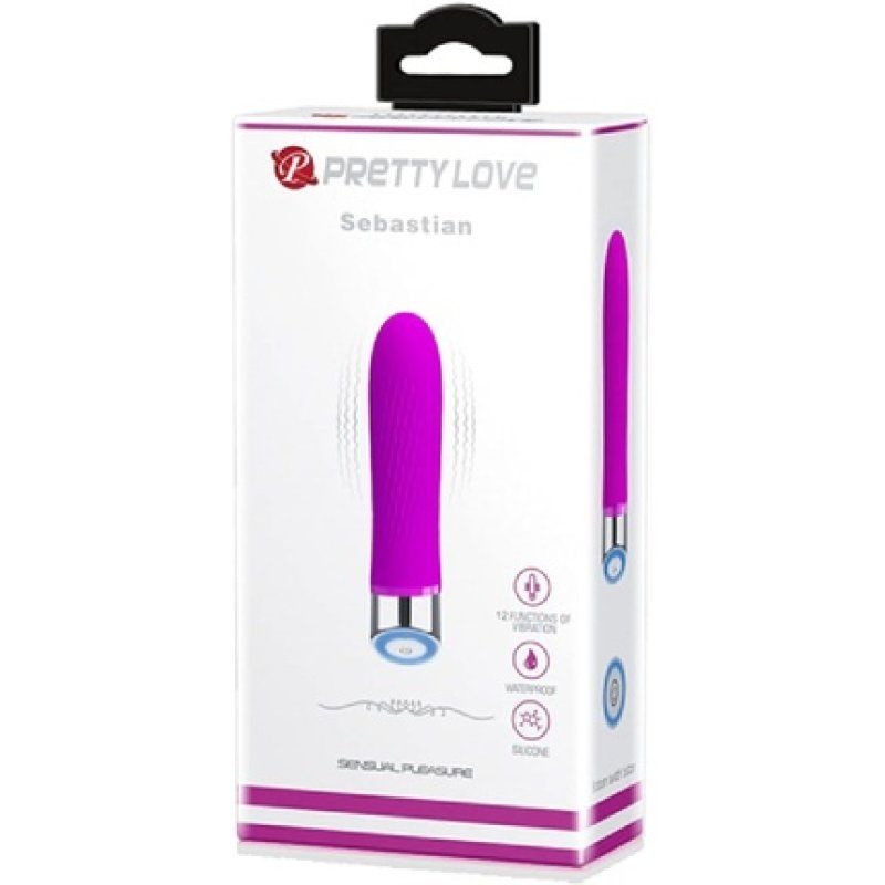 Pretty Love Sebastian Vibrator Deep Rose 110g