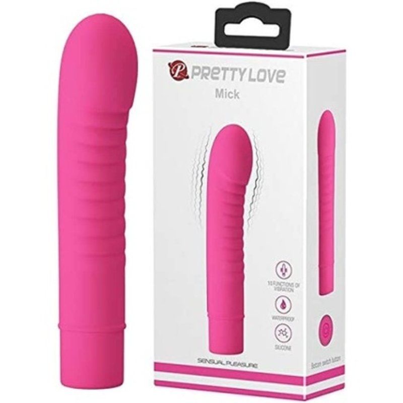 Pretty Love Mick Mini Vibrator Deep Rose 100g