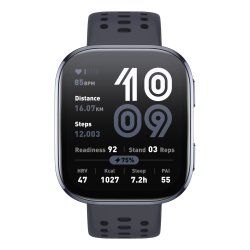 Amazfit Bip 6 Black 5 cm (1.97") AMOLED Numérique 390 x 450 pixels Écran tactile Noir GPS (satellite)