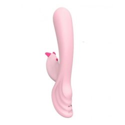S-Hande Plume Rabbit Vibrator With 9 Vibration Modes In Light Pink