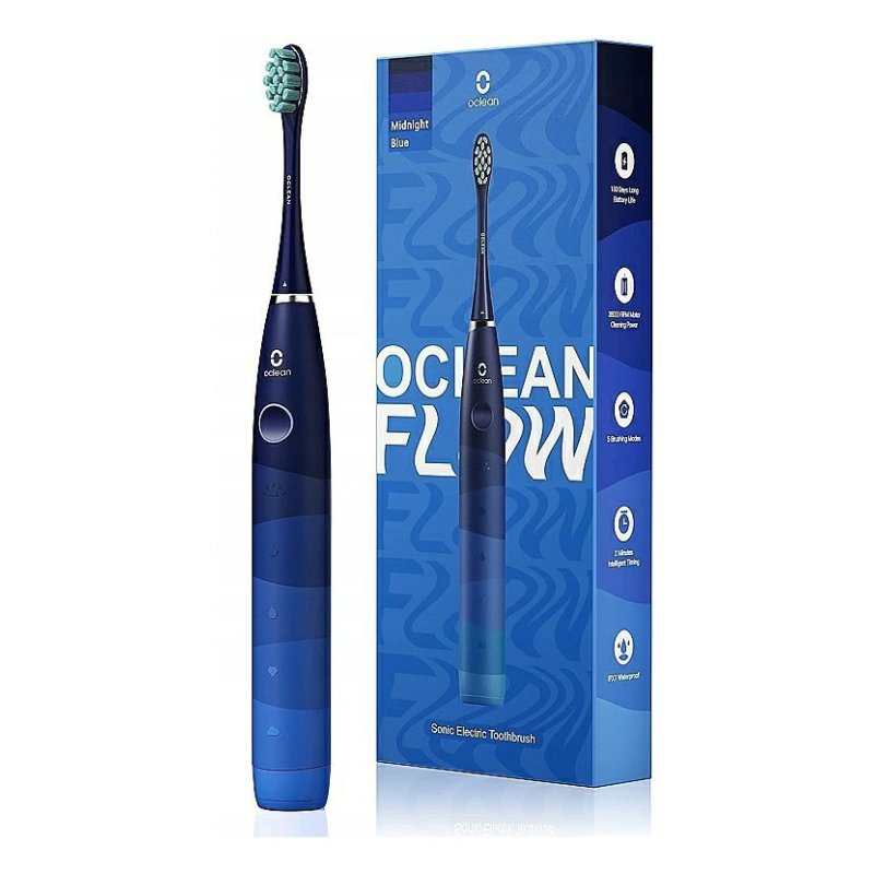 Oclean Flow Electric Toothbrush with 180 Day Battery Life 5 Cleaning Modes IPX7 Sonic Electric Toothbrush with DuPont