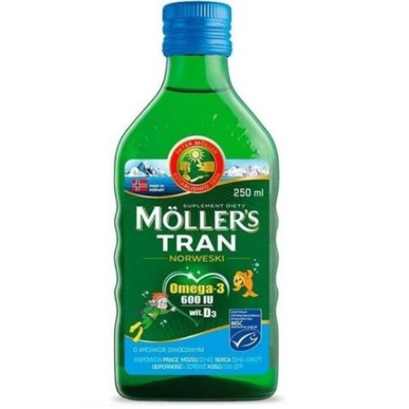 Mollers Norwegian Fish Oil Fruit Flavor Omega-3 EPA DHA 250ml