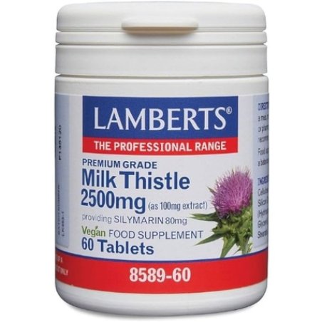 Lamberts Milk Thistle 2500mg 60 Capsules