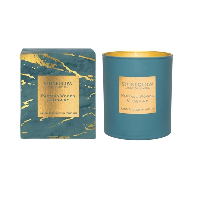 Stoneglow Duftkerze Papyrus Woods wax candle Round Apple, Bergamot, Jasmine, Pink pepper Green 1 pc(s)