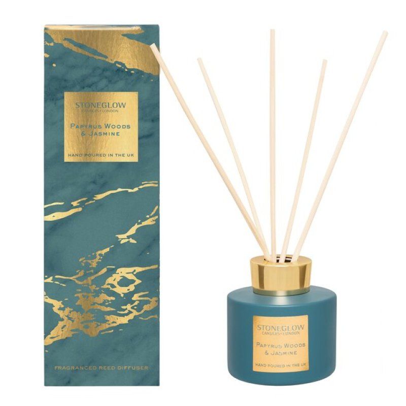 Stoneglow Raumduft Papyrus Woods diffuseur aromatique Flacon de parfum Or, Vert