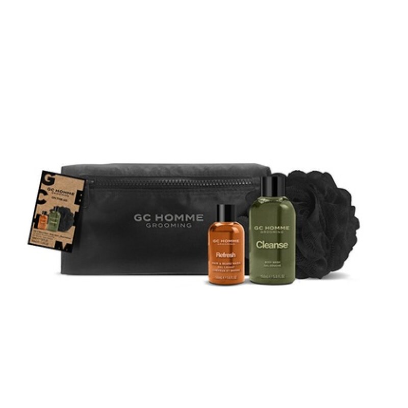 Gift Set Body Care in Cosmetic Bag Mandarin, Bergamot & Rosemary 3 pcs