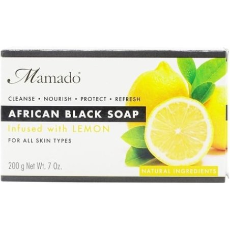 Mamado African Black Soap 200g - Lemon