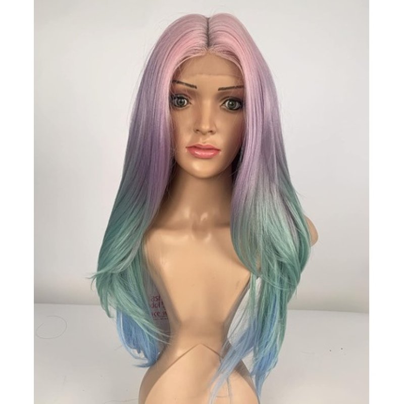 Sleek 28' Synthetic Lace Front Straight Wig 220g - Heat Resistant