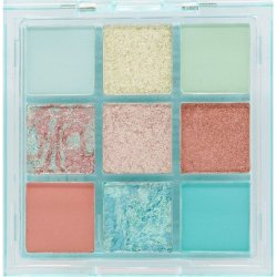 W7 Soft Hues Pressed Pigment Palette Aquamarine - Blues, Greens, Golds and Nudes - Cruelty Free Makeup For Women