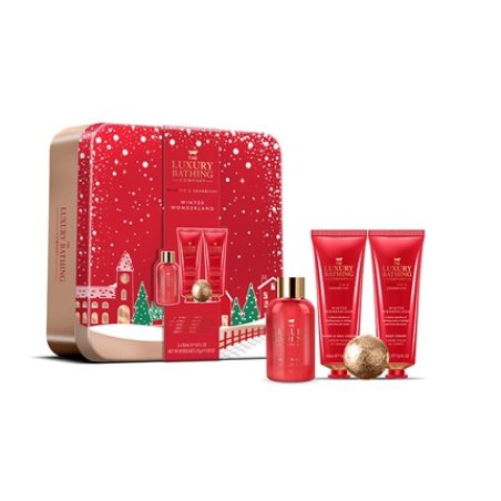 Grace Cole Body Care Gift Set In Tin - Fig & Cranberry, 4 Pieces