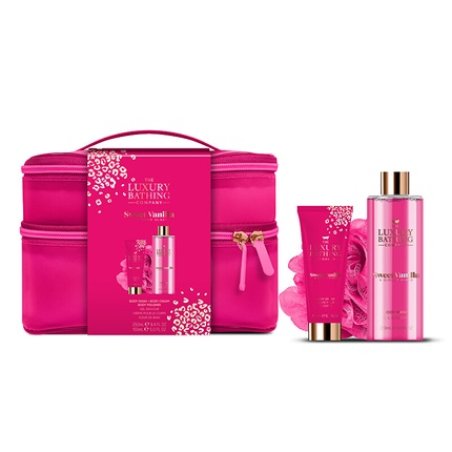 Grace Cole Body Care Gift Set In A Cosmetic Bag Vanilla Almond - 3 Pieces