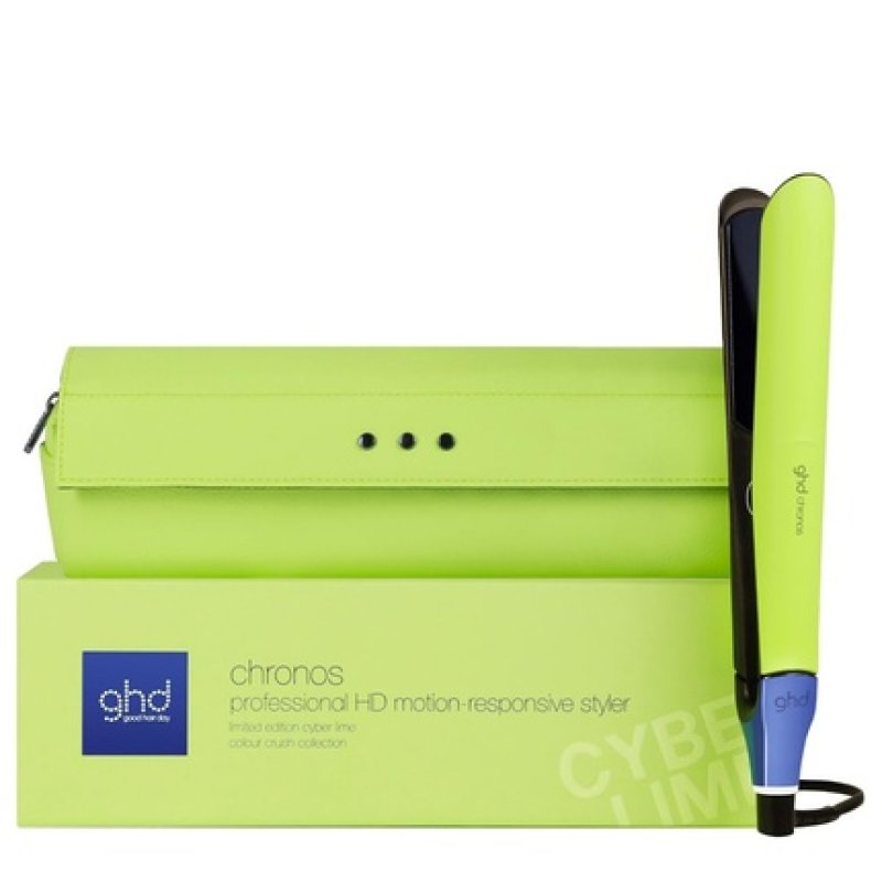 ghd Chronos Hair Straightener Cyber Lime Colour Crush Collection