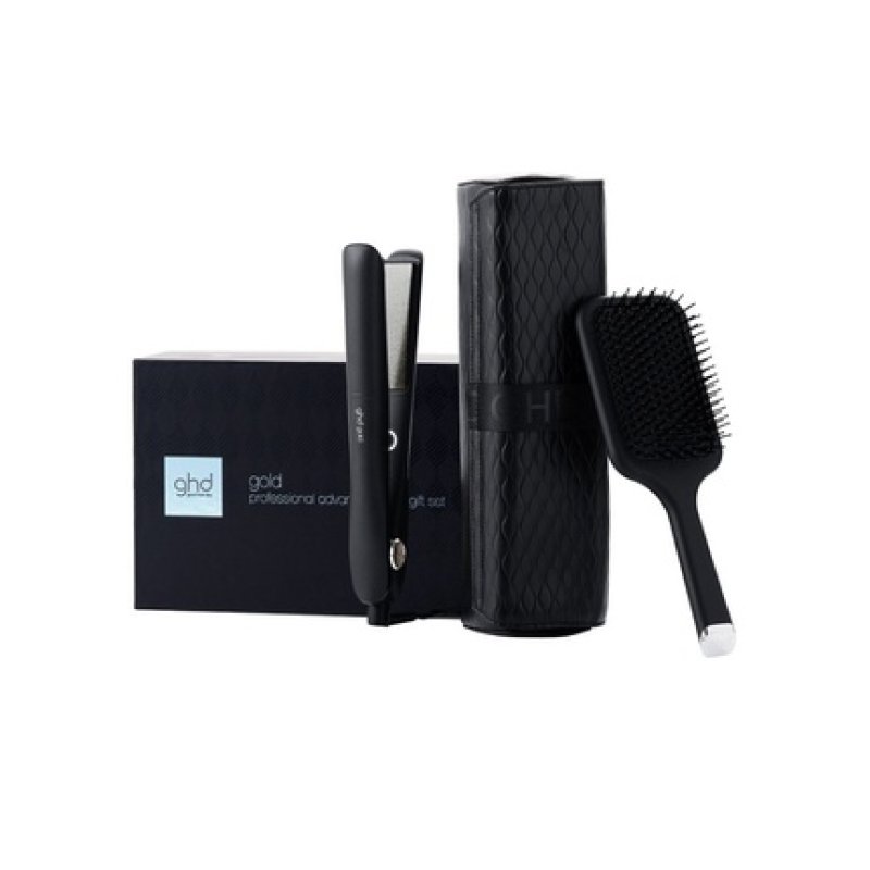Ghd Gold Gift Set Christmas 2024 With Pochette And Paddle Brush